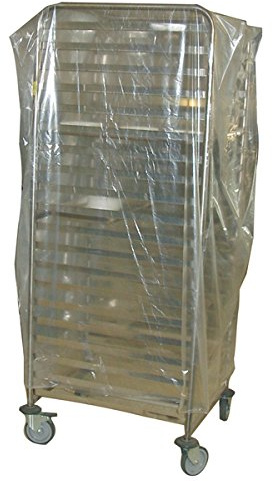 Abdeckhaube 950 + 750 x 1800 mm transparent für Hordenwagen 30my 100Stk