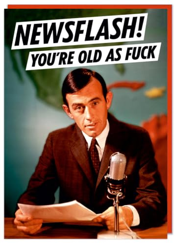 Dean Morris Cards Rude Birthday Card - Banter - Humour - Newsflash