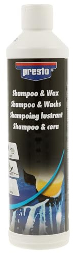 presto Shampoo & Wachs 500 ml - 2-in-1 Autoshampoo mit Wachseffekt | Lackschutz & Glanz in einem Arbeitsgang – starke Reinigung, Konservierung und Wachsversiegelung für alle Lacke