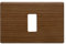 FEB 2581/LNS Plakette Click 1 Platz, Nussbaum dunkel