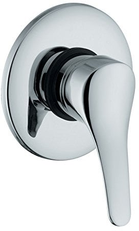 ambrosiana SEI1403000 Mischbatterie für die Dusche, Serie Sechs Chrom, komplett mit Einbaukörper