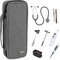 Teamoy Stethoskop Tasche, Stethoskop-Tragetasche ist vereinbar mit 3M Littmann, MDF, ADC und Omron Stethoskop, Schutzhülle für Stethoskop und Extra Zubehör, Grau