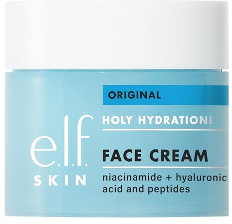 e.l.f. SKIN Holy Hydration! Face Cream, Feuchtigkeitscreme Zur Pflege Und Aufpolsterung Der Haut, Mit Hyaluronsäure, Vegan & Tierversuchsfrei, 50 g