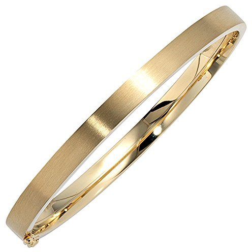 Jobo Damen-Armreif aus 8 Karat 333 Gold matt oval 18,5 cm