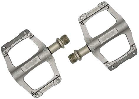 CMUNDLJQ 9/16 Zoll Ultra Light Aluminium Trekking Rennrad Fahrrad Mountainbike Pedale BMX Fahrradpedale Anti-Rutschpedale 013M (Titanium)