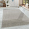 HomebyHome Teppich Wohnzimmer 140x200 cm Beige Einfarbig Meliert Design - Schlafzimmer Teppich Kurzflor Extra Weich Pflegeleicht Teppiche Waschbar für Küche Esszimmer - Carpet Living Room