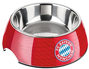 Hunter FC Bayern München Melamin-Napf, Futternapf, Trinknapf, 350 ml, rot, 69238