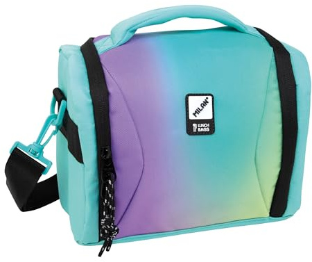 BOLSA ISOTÉRMICA PORTA ALIMENTOS GRAN CAPACIDAD (5L) SERIE SUNSET, VERDE MILAN