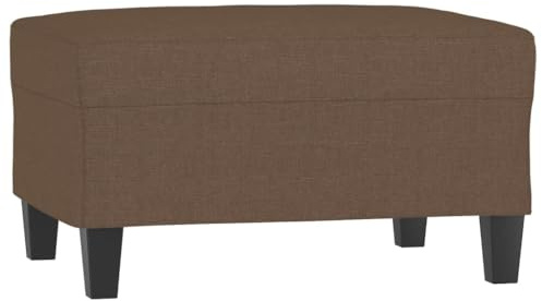 vidaXL Fußhocker Braun 70x55x41 cm Stoff