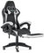 bigzzia Gaming Stuhl mit Fußstütze - Gamer Stühle Ergonomisch mit Lendenkissen + Kopfstütze Gaming Chair Höhenverstellbar Computerstuhl für Erwachsene Mädchen Junge (Weiß)