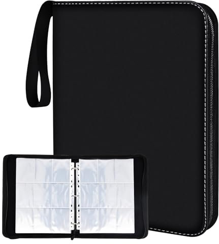 720 Pockets Sammelkarten Album – Sammelmappe mit 9-Fach Taschen und Obenöffnung – Binder für Karten & Fotos – 40 Seiten Sammelalbum für Spielkarten, Trading Cards (A)
