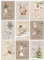 LALELU-Prints Weihnachtskarten mit Umschlag Set I 9 Stück