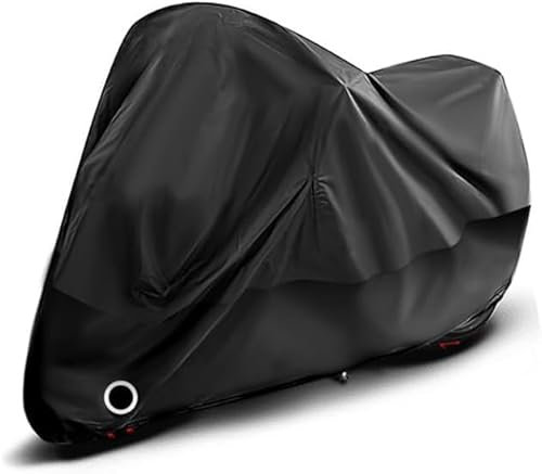 Motorrad Wasserdicht Abdeckplane, Für PAN America 1250 Outdoor Winterfest Moped Abdeckung Beständiges Staubschutz,A/Black