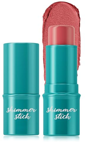 Vawolecy Contour Stick, Schattierungen mit Highlighter & Bronzer & Blush Cream Blush Highlighter Bronzer Pen, lang anhaltendes, glatt gleitendes Gesichtsilluminator Make-up