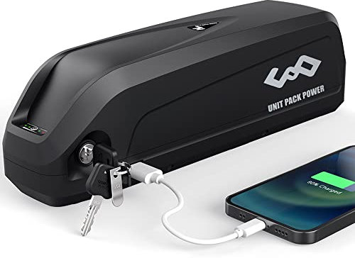 Hxrfoak E-Bike Akku 48V 13AH Lithium Ionen Akku mit USB-Anschluss, Ladegerät für Elektrofahrrad 1000W 750W 500W Motor