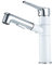 Miscelatore Estraibile Rubinetto Lavabo Rubinetti Cucina Miscelatore Con Doccetta Estraibile Miscelatore Monocomando Lavabo Rubinetto Cucina Rubinetteria Bagno con Estensibile Bianco+Cromo,Medium