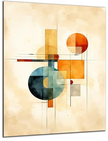 DARO Design - Wand-Bild 6mm HDF 84x56 cm Abstrakte Kunst - Wand-Deko Bilder Wohnzimmer