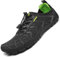 SAGUARO Sommer Unisex Badeschuhe Herren Schnell Trocknend Fitnessschuhe Damen Barfussschuhe Dicke Sohle Schwarz Gr.46