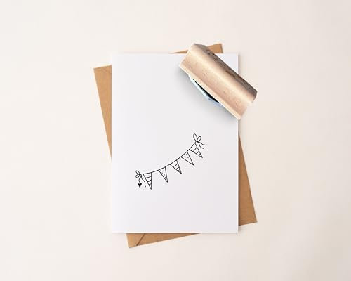 Stempel Wimpel Girlande für kreative Köpfe