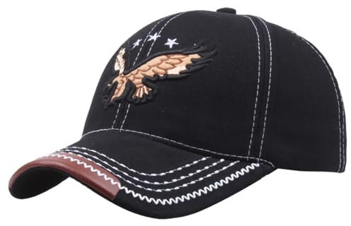 Lpitoy Gestickte Baseballkappe Eagle Sunshade Sonnenschutz Outdoor Verstellbare Mütze Für Männer Frauen