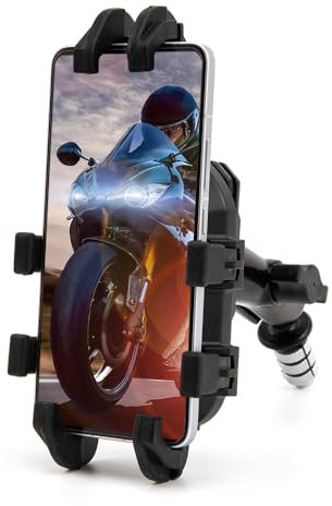 BENEALL Motorcycle Phone Mount fit for Fork stem Hole 12mm -25mm for GSX-R750 CBR954RR VFR 800 Nin-ja 650 Phone Holder (Type B)