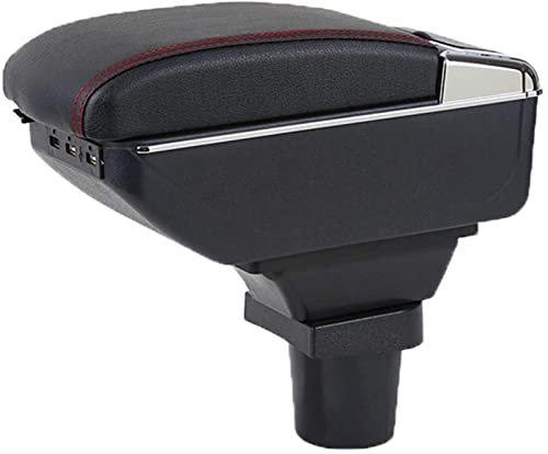 WEINUANXIN Staufach Mittelkonsole Für V&W UP 2006-2019. Auto Armlehne Box Dual Layer Armlehne Kasten Central Store Inhaltsbox mit Aschenbecher Cup Holder USB Benutzeroberfläche Handlauf