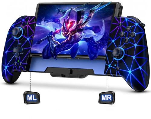 Fanxieast Ultimate Programmable Wireless Switch Controller for Nintendo Switch/OLED,One-Piece Switch Pro Controller with Hall Effect Joystick/Auto Turbo/Vibration/Precise Motion Control/Wake-Up