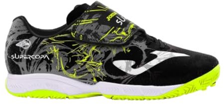 Joma Entrenadores de fútbol Unisex para niños, Negro, 29 EU