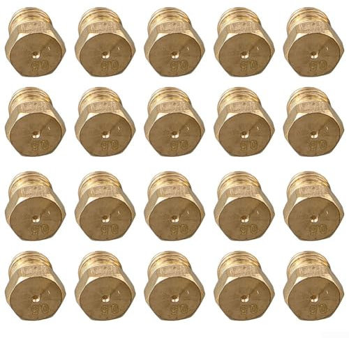 CWOQOCW 20PCS Burner Gas Natural Gas Hob for LPG Conversion Kit Jets Nozzles Injectors Set Orifice Size 0.5mm