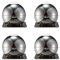 DSWZLQDXB 4 Pièces Pattes de canapé à Boule Ronde Pieds de Support pour Meubles en métal Jambes de quincaillerie Pieds de Meuble TV Pieds de Table Basse Pieds de Table (10cm,Grey)