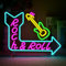 SIGNSHIP Rock&Roll Guitar Neon Led,Decorazione per la Stanza Insegna al Scritta Led, Lampada al Neon per Camera da Letto,Sala Concerti,Bar,Club,Festa,Matrimonio,Decorazione Regalo al
