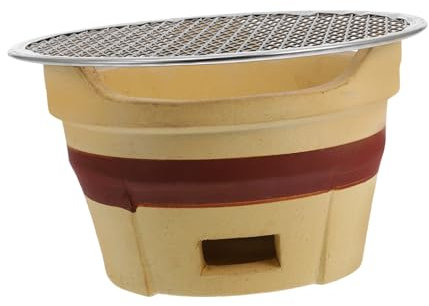 Happyyami Tragbarer Holzkohlegrill Outdoor Bbq-ofen Kompakt Vielseitig Für Grillen Kochen Erhitzen Hitzebeständig Langlebig Für Haushalt Und Camping