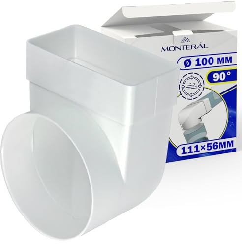 Raccord Angulaire 90° pour Gaines Rondes et Rectangulaires Ø100 mm - Garantie de 10 Ans - MONTERAL