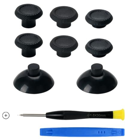 1 juego de extensor ergonómico de palanca de pulgar ajustable de 3 alturas con herramientas de reparación para controlador de juego P5