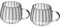 Garneck 2 Pièces Tasse Verre Transparent à Rayures Mug pour Café Lait Soupe Design pour Bureau Récipient Stable Facile