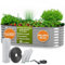 TTL GARDEN 160x80x45cm Spirit M Metall Hochbeet Silber - Stahl rostfrei verzinkt Wellblech ovale Form sehr groß stabil & wetterfest Garten Beet für Gemüse Kräuter Blumen Gartenbeet Gemüsebeet