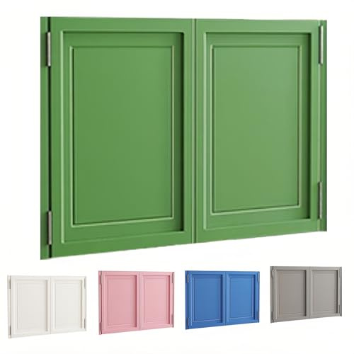Porte Battante Double, Porte Saloon De Séparation, Porte De Bar En Bois Avec Charnières Pour Café Magasin Emporium Allée(Green,100x90cm (39x35in))