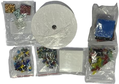 LIXSAZSE Convenient and Useful Microwave Kiln Professional Glass Fusing Work Impeccable Gift Professional Microwave Kiln Kit Set, Set of 6