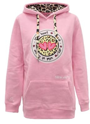 Zwillingsherz Damen Hoodie Sweatshirt Pullover mit Print – Kapuzenpullover für Frühling & Herbst