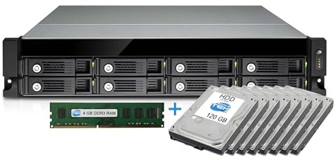 SIMPLETEK - NAS Rackmount 2U TVS-871U-RP-i5 - Quad-Core 3.0 GHz - 4GB RAM e 8x120GB HDD Preinstallati - Server & Virtualizzazione (Ricondizionato)
