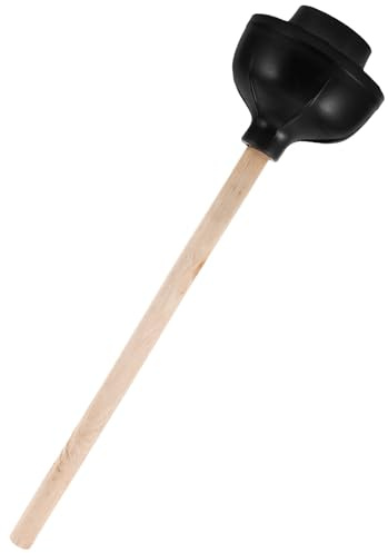 MAGICLULU Stantuffo per WC in Gomma con Manico Ergonomico e Struttura Doppio Strato, Forte Effetto Ventosa per Sbloccare Scarichi Intasati, Accessorio per Pulizia Bagno