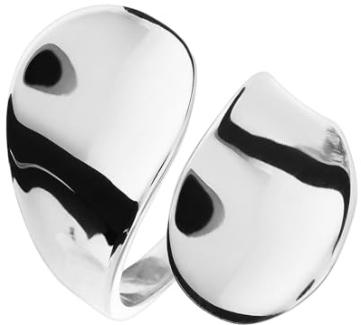 Lucardi - Damen 0 - Ring - 925 Silber - Silberfarbig - 17/53 mm - Nickelfrei