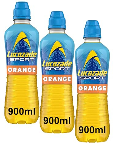 Lucozade Sport Body Fuel - Orange 900ml| Isotonic sports drink, with Electrolytes and Vitamin B3 | Still | Bursting with Flavour (Pack of 3)