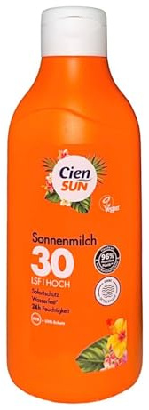 Cien Sun Sonnenmilch LSF 30 500ml Wasserfest Sofortschutz Vegan UVA+ UVB Schutz (1)