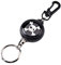 Porte-clés Rétractable Enrouleur Porte-clés avec Corde en Fil d'acier avec Mousqueton Porte-Badge Extensible