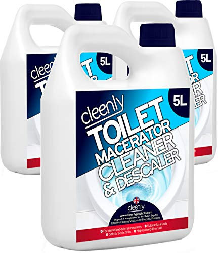 Cleenly Macerator Cleaner & Descaler 15 L - Concentrated, Long-Lasting Formula, Safe for All Saniflo Pump Units, Toilets & Urinals, Helps Prolong The Life of Your Macerator