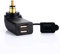 JENOR Caricabatteria impermeabile Dual USB Adattatore di alimentazione LED voltmetro DIN presa compatibile per BMW Triumph Hella Moto