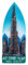 3D Burj Khalifa Tower of Dubai United Arab Emirates Travel Souvenir Gift Fridge Magnet Home & kitchen Decoration Magnetic Sticker Dubai Refrigerator Magnet(blue)