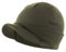 Magracy Unisex Herren Warm Visor Beanie Outdoor Doppelstrickmütze mit Schirm Wintermütze Gr. Einheitsgröße, Army Green