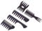 5 Pièces Peigne de Fourche à Dents Larges,Professionnel Hommes Styling Comb,Homme Peignes de Coiffeur en Plastique,Coiffure Dents Larges et Peigne à Fourche Coiffeur Barbiers Peignes